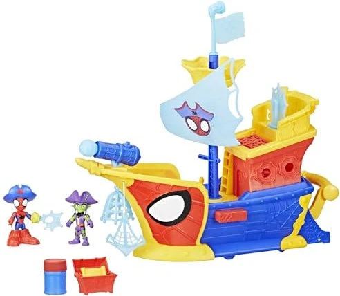 Spidey and His Amazing Friends Water-Webs Piratenschiff Webs Ahoy Bubble