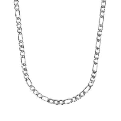 Kette ohne Anhänger TOM TAILOR, edelstahlfarben, Halsketten, Jungen, Edelstahl, L: 43 B: 4,4mm, B:4,4mm