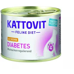 KATTOVIT Diabetes Huhn 185g für Katzen mit Diabetes