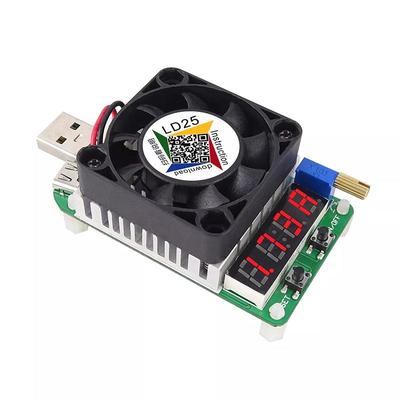LD25 Adjustable USB Electronic Load Resistor 25W Battery Discharge & Constant Current Tester LD25 Adjustable USB Electronic Load Resistor 25W Battery Discharge & Constant Current Tester