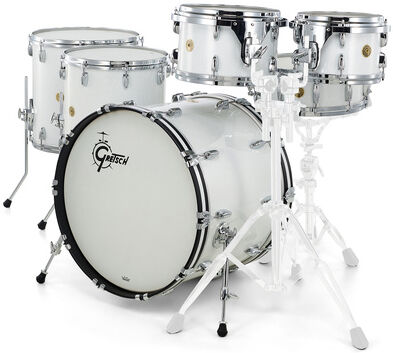 Gretsch Drums US Custom Rock Set White Glass White Glass
