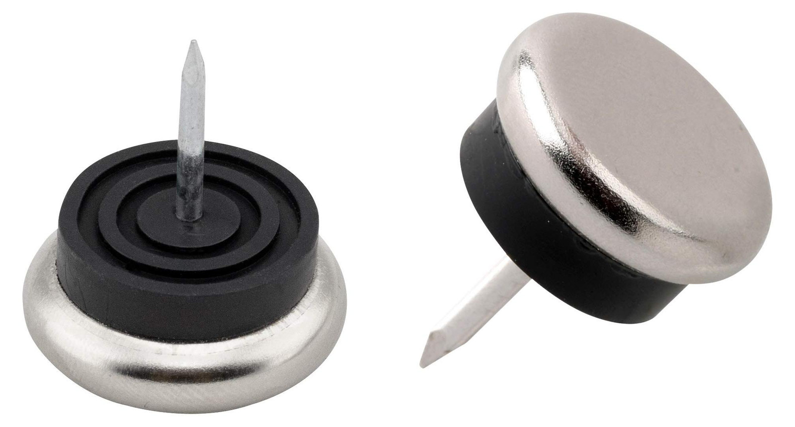 Selius Meubelglijders Metaal met Spijkers en Buffer Ø 30 mm - 8 stuks
