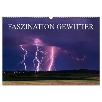 Faszination Gewitter (Wandkalender 2027 DIN A3 quer), CALVENDO Monatskalender
