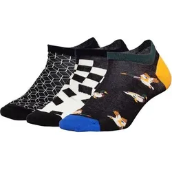 DILLY SOCKS Sneakersocken Short Duck Geometrics, Größe 36/40 in Bunt Bunt
