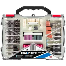 Graphite, Schleifmittel, mini drilling accessories (mini grinder accessories, 99 pcs.)