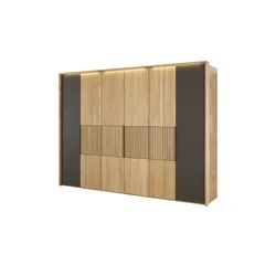 Drehtürenschrank   ¦ holzfarben ¦ Maße (cm): B: 306,9 H: 227 T: 62.0
