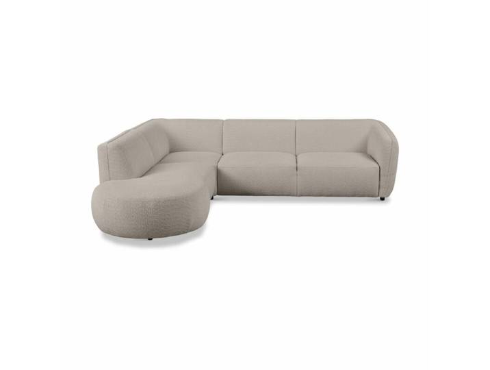 Dixx Divani Eleven Ecksofa mit Bouclé Bezug - links Wohnzimmer, Bouclébezug, Boucléstoff, Ottomane links oder rechts, Rücken echt bezogen, weich gepolstert, großzügige Sitzfläche Modern