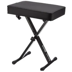 PDT RockJam Adjustable Padded Bench, Tasteninstrument Zubehör, Schwarz