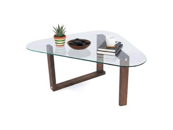 Dmora Couchtisch Astoria 96x81x41h cm Braun mit Zeitschriftenablage