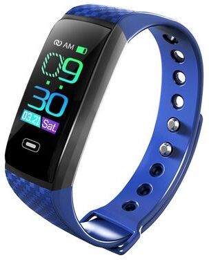 Inspired Deals CK17S Smart Fitness Tracker With IPS Display, IP67 Waterproof, Heart Rate & Sleep Monitoring blue