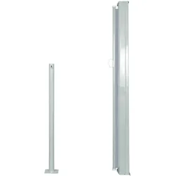vidaXL Ausziehbare Seitenmarkise 120x300 cm Grau