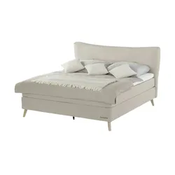 SKAGEN STUDIO Boxspringbett   ¦ beige ¦ Maße (cm): B: 214 H: 123