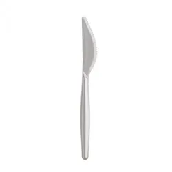 Sovie Tableware Messer aus Plastik (PS), Perlmutt-Weiss, 185mm, 20 Stück - Einweg