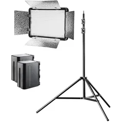 Walimex pro LED Versalight 500 Daylight Set mit Akku