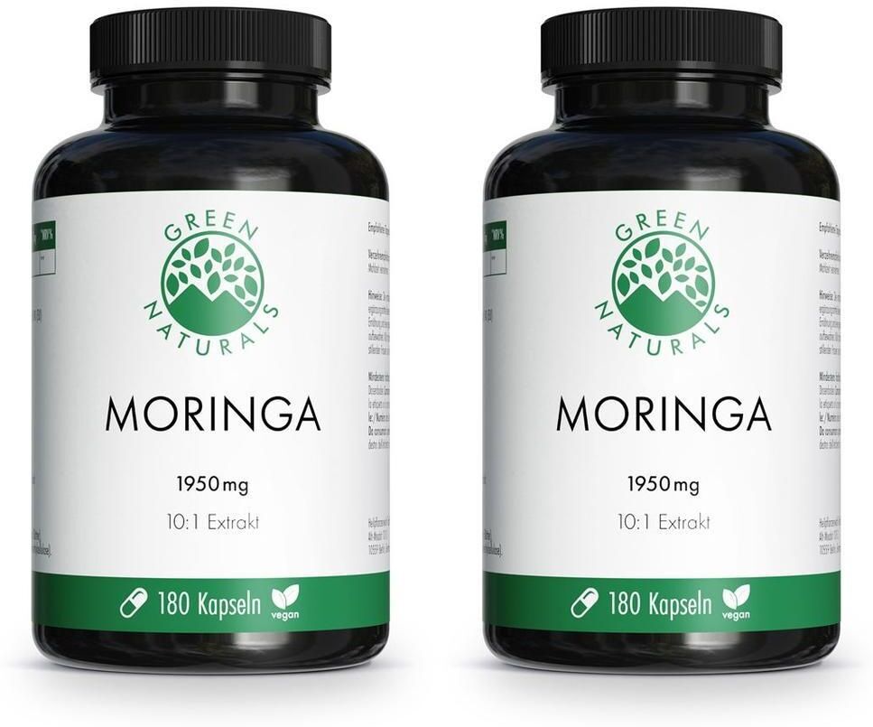 Green Naturals Moringa 1950 mg Kapseln vegan 2x 2x180 St