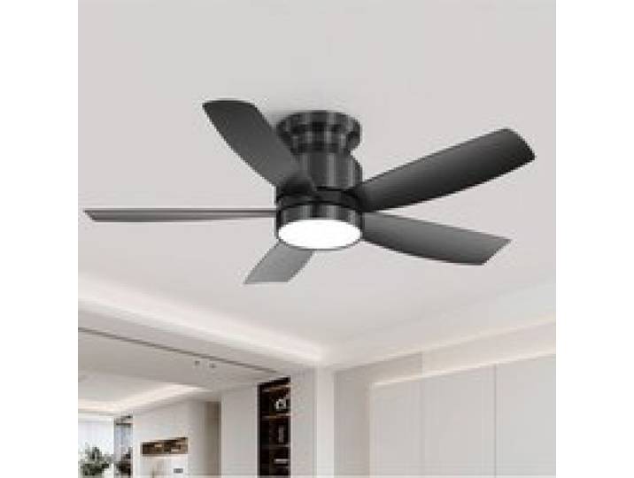 Ventilateur de plafond avec lumiere avec pales repliables 3 pièces éclairage RGB 32W et moteur DC peu bruyant