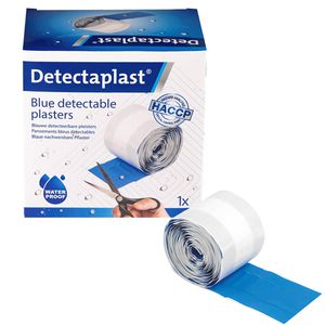Detectaplast Pflaster Universal, 1 Rolle, wasserfest, detektierbar, sensitiv, 5m x 8cm