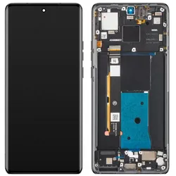 Motorola Display Unit für Edge 40, Eclipse Schwarz (Display, Motorola Edge 40), Mobilgerät Ersatzteile, Schwarz