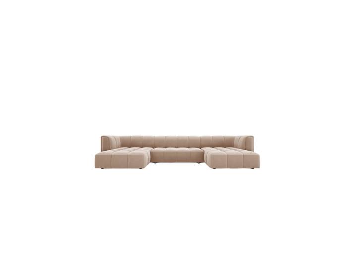 Design Panorama-Sofa Adams Samt Beige chosen by Bloomingloft