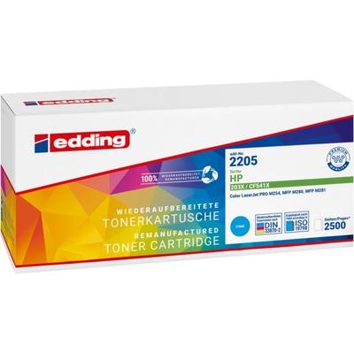 Edding Toner ersetzt HP 203X (CF541X) Kompatibel Cyan 2500 Seiten EDD-2205 18-2205