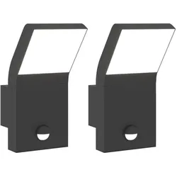 vidaXL, Gartenbeleuchtung, Ralunis (2 Stück inklusive Sensor) (IP54)