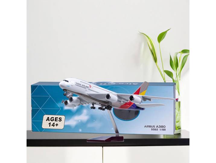 B747 Asiana modèle d'avion 47 cm échelle 1:157 pour Asiana Airlines modèle de passager ensemble d'avion avion de Collection en résine de l'armée de l'air