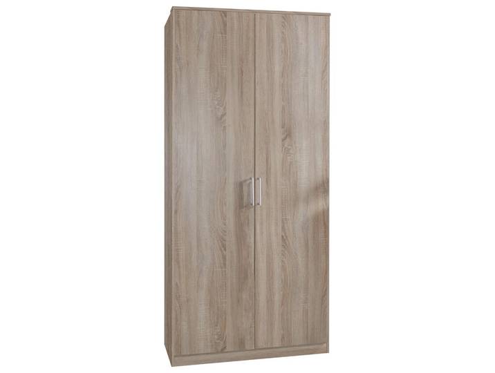 Drehtürenschrank 90cm Osaka, Sägerau Eiche Dekor