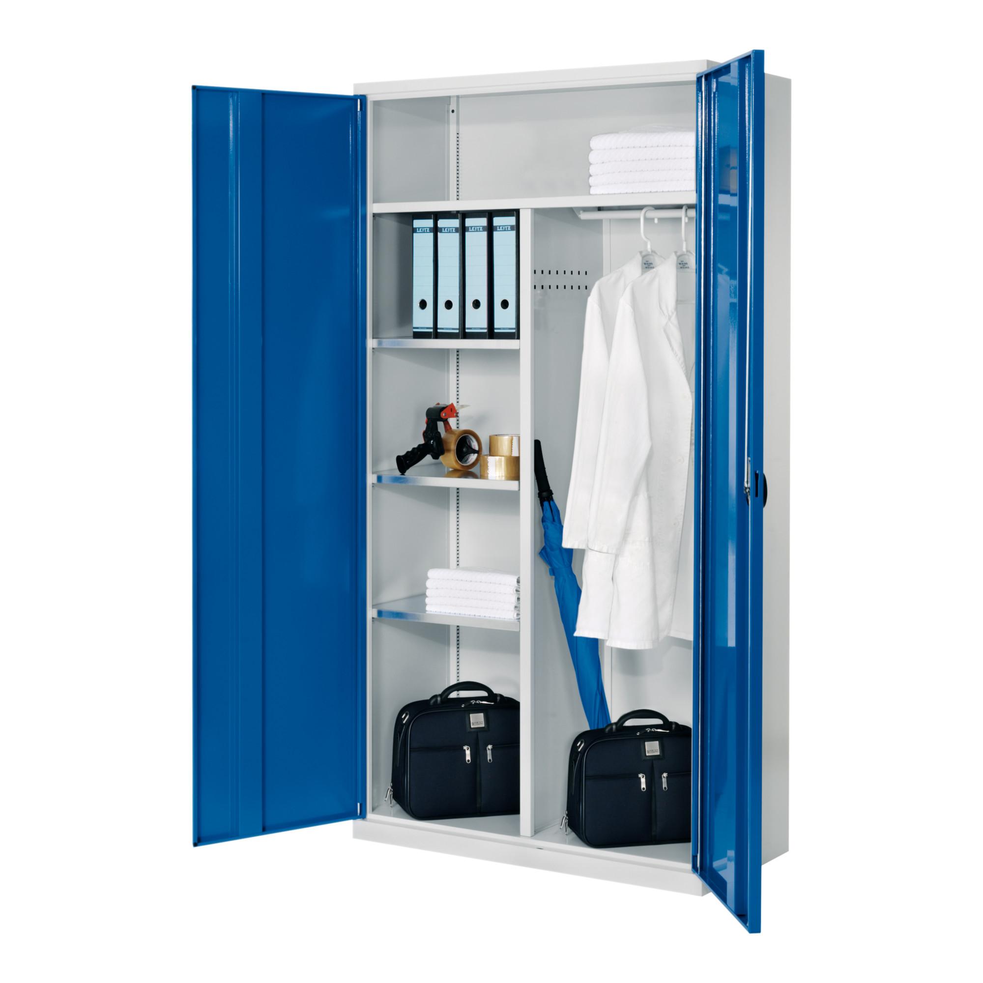 Kappes Akten-/Kleiderschrank ErgoPlus RAL 7035/5010 Vollblechtüren (1251.03.1016)