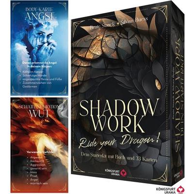 Shadow Work - Ride your Dragon! Dein Starterkit mit Buch und 33 Karten, Set von Beate Staack,Silvan Buess, Königsfurt-urania, 978-3-86826-204-9