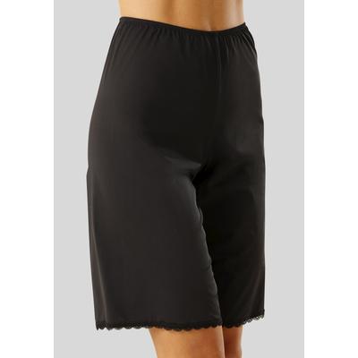 Hosenunterrock NUANCE BY LASCANA, Damen, Gr. 48/50, Microfaser, schwarz, Microfaser, Obermaterial: 90% Polyamid, 10% Elasthan, bequem, Unterhosen, aus weich, fließendem Material
