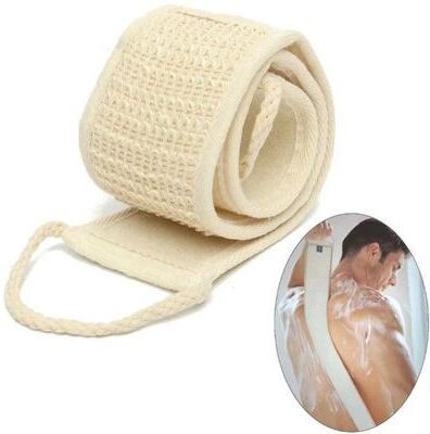 Inspire Essentials Natural Loofah Back Scrubber Exfoliating Bath Strap Soft Body Shower Sponge Natural Loofah Back Scrubber Exfoliating Bath Strap Soft Body Shower Sponge