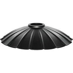 ledscom.de Lampenschirm, schwarz, 245mm Ø