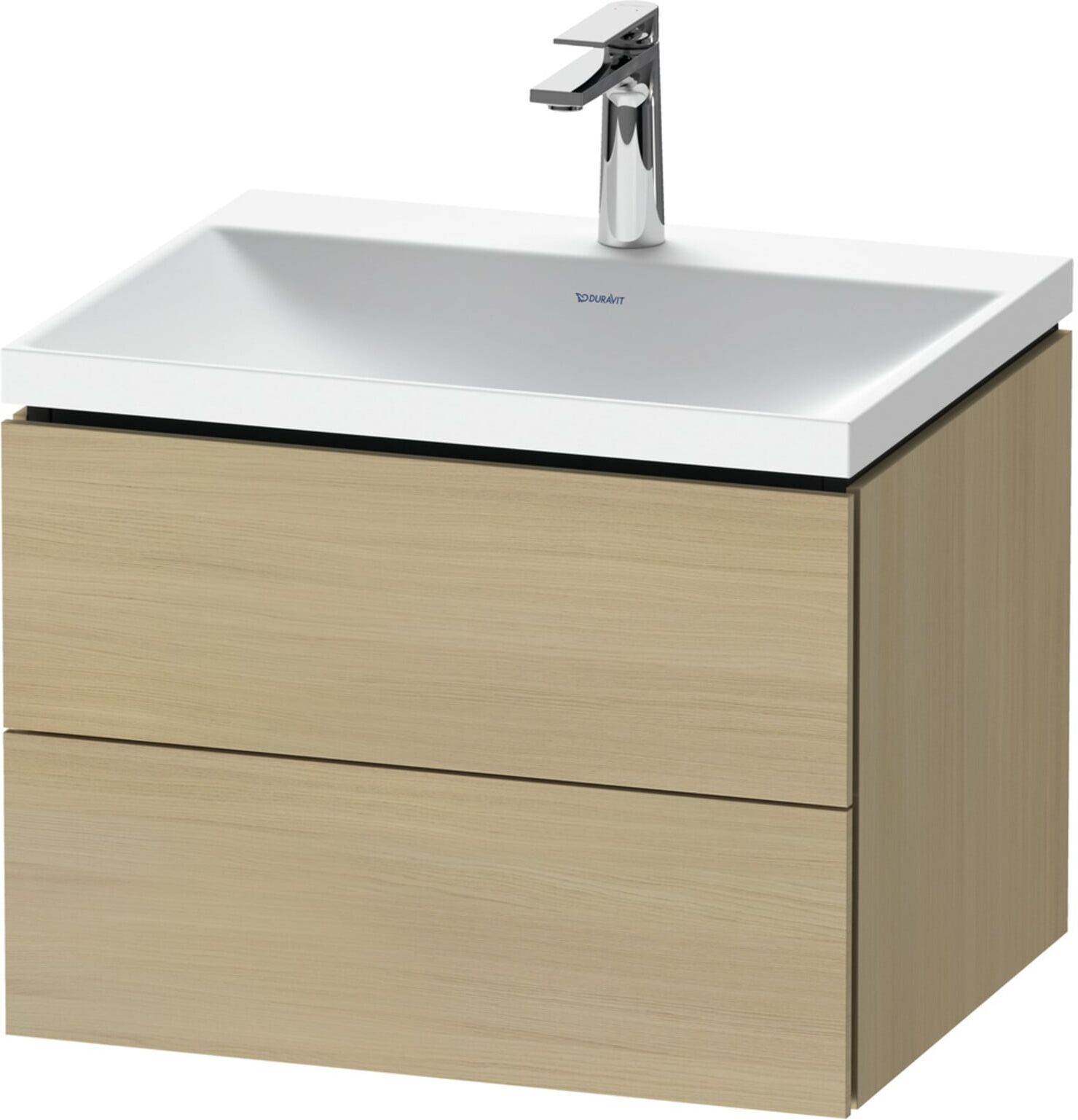Duravit Möbel-Set L-Cube 60x48x48cm, m Hahnl., med. Ei, 2 Schub. (LC6950O71710000)