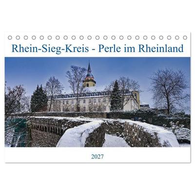 Rhein-Sieg-Kreis - Perle im Rheinland (Tischkalender 2027 DIN A5 quer), CALVENDO Monatskalender