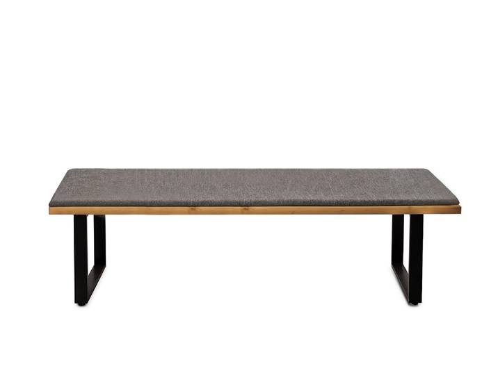 CURBY Sitzbank, rustikale Altholzoptik, Material Massivholz