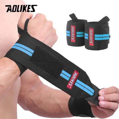 Uplift Treasures AOLIKES Professional Weightlifting Wrist Wraps type B blue