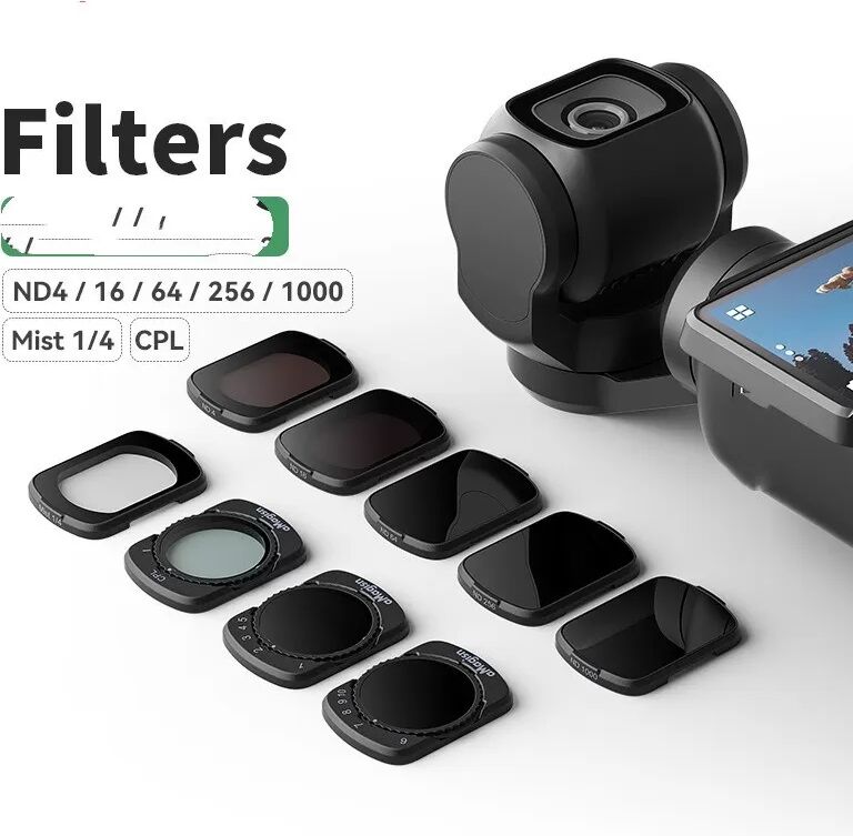 INF Filtre ND réglable (6-10 stops) compatible avec DJI Pocket 3 - Accessoire indispensable pour des prises de vue parfaites