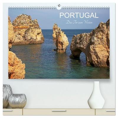 Portugal. Das Tor zum Westen (hochwertiger Premium Wandkalender 2027 DIN A2 quer), Kunstdruck in Hochglanz