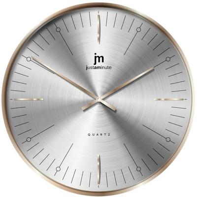 Wanduhr CHRISTOFFEL "Wanduhr Lowell", beige (beige, silberfarben), Wanduhren, Wanduhr