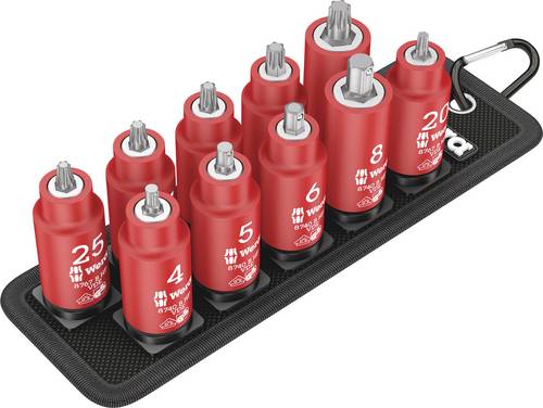 Wera Belt B VDE 1 Zyklop Steckschlüssel-Bit-Einsatz-Set 3/8 10teilig 05004930001