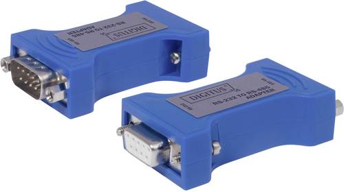 Digitus Seriell, Parallel Adapter [1x D-SUB-Buchse 9pol. - 1x D-SUB-Stecker 9pol.] Blau