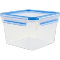 CLIP & CLOSE Frischhaltedose 1,75 Liter transparent/blau, quadratisch
