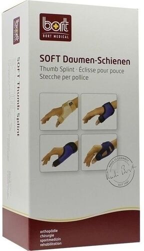 Bort Soft Daumenschiene lang small schwarz