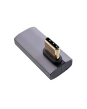 InLine USB4 Adapter USB-C Stecker/Buchse vertikal rechts/links gewinkelt grau Grau (35900H)
