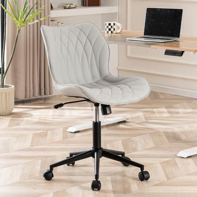 YOUNIKE Swivel Armless Desk Chair Office Chairs Makeup Vanity Chair