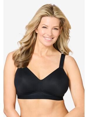 Plus Size Women's Leading Lady® The Aurora Microfiber Lightly Lined T-Shirt Bra by Leading Lady in Black (Size 36 D)
