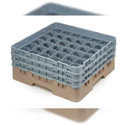 Cambro Gläserspülkorb beige mit 36 Fächern max Glashöhe 17,4cm