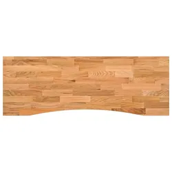 vidaXL Schreibtischplatte Hellbraun 140x60x2,5 cm Massivholz Eiche