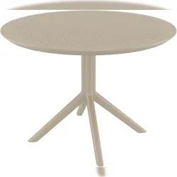 CLP Tisch Sky 105 cm Kunststoff HBT: 74x105x105 cm taupe