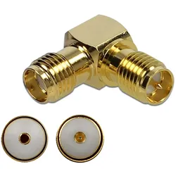 DELOCK Adapter SMA Buchse zu RP-SMA Buchse 90° 10 GHz